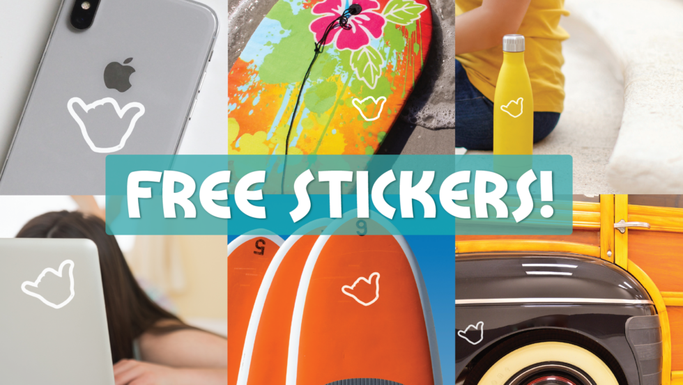 Free Shaka Stickers